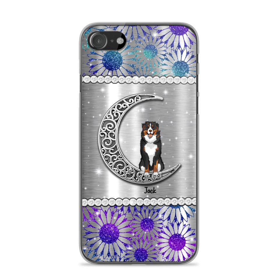 Personalized Dog Lover Sparkling Color Phone Case Printed 22SEP-MA10