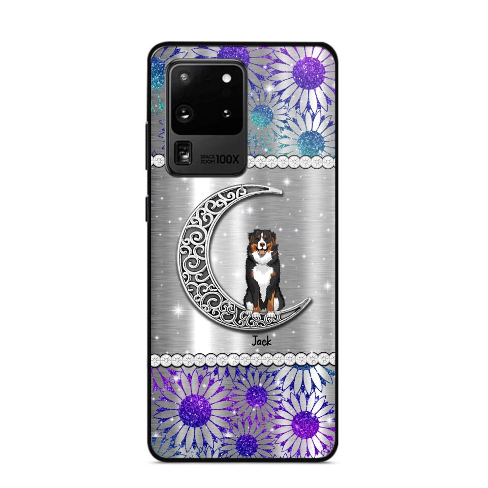 Personalized Dog Lover Sparkling Color Phone Case Printed 22SEP-MA10