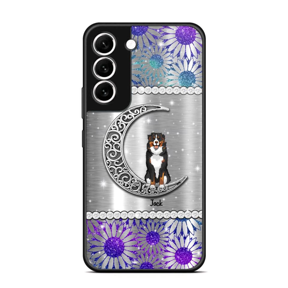 Personalized Dog Lover Sparkling Color Phone Case Printed 22SEP-MA10