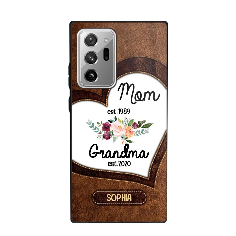 Personalized Mom And Grandma Phonecase 3D Printed QTVQ1209