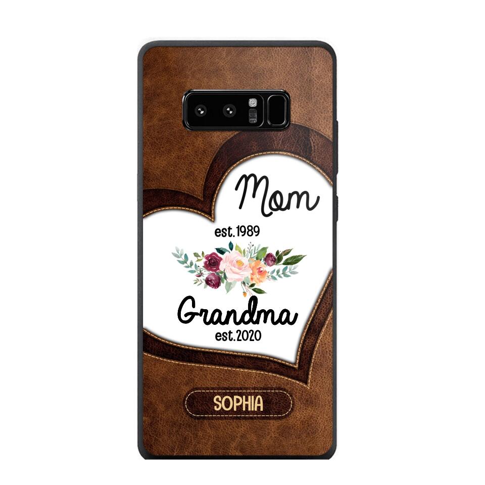 Personalized Mom And Grandma Phonecase 3D Printed QTVQ1209