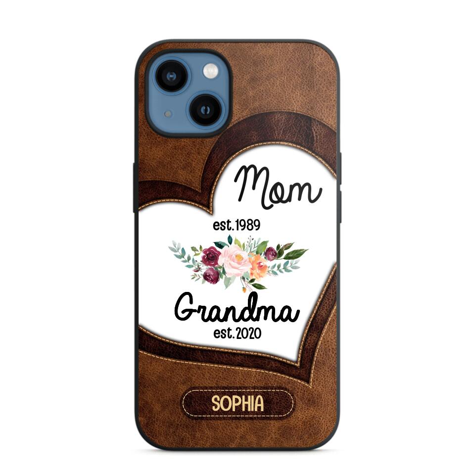 Personalized Mom And Grandma Phonecase 3D Printed QTVQ1209