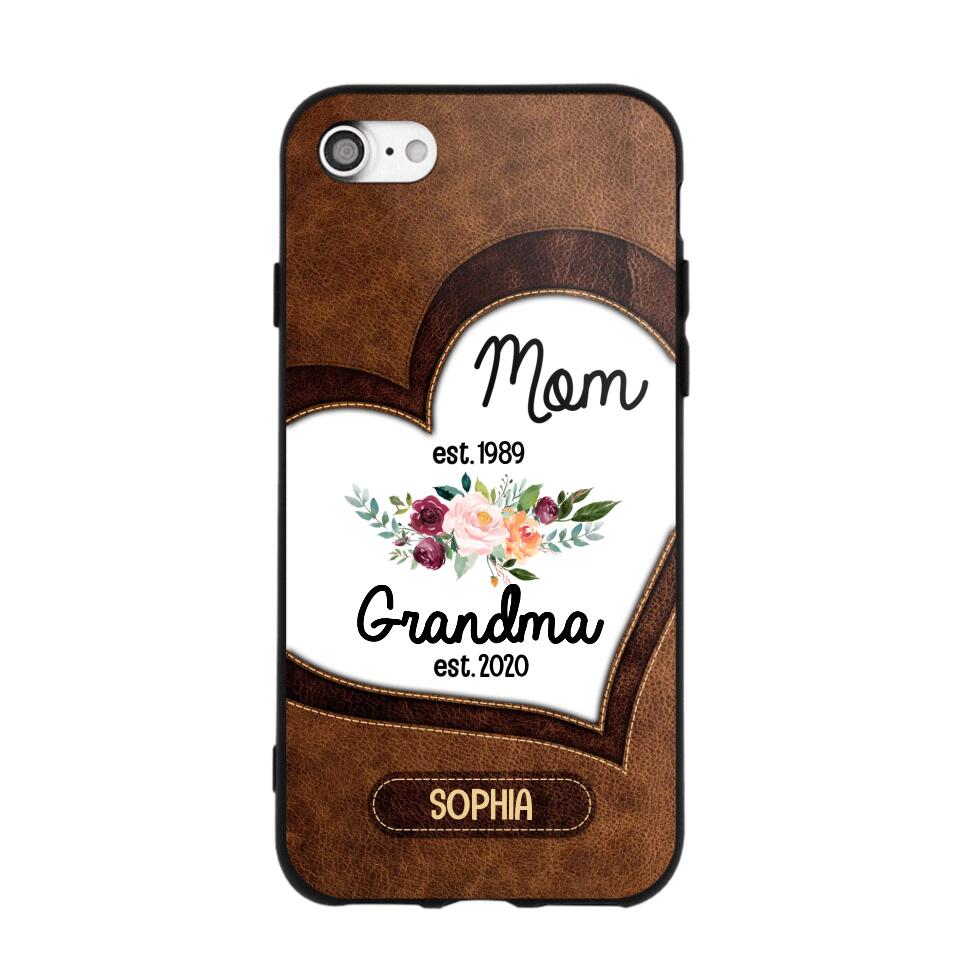 Personalized Mom And Grandma Phonecase 3D Printed QTVQ1209