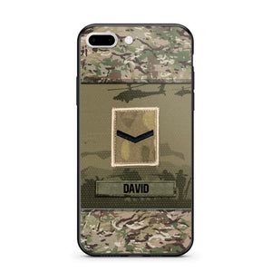 Personalized British Veterans/Soldier Camo Phone Case Printed 22SEP-DT12