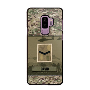 Personalized British Veterans/Soldier Camo Phone Case Printed 22SEP-DT12