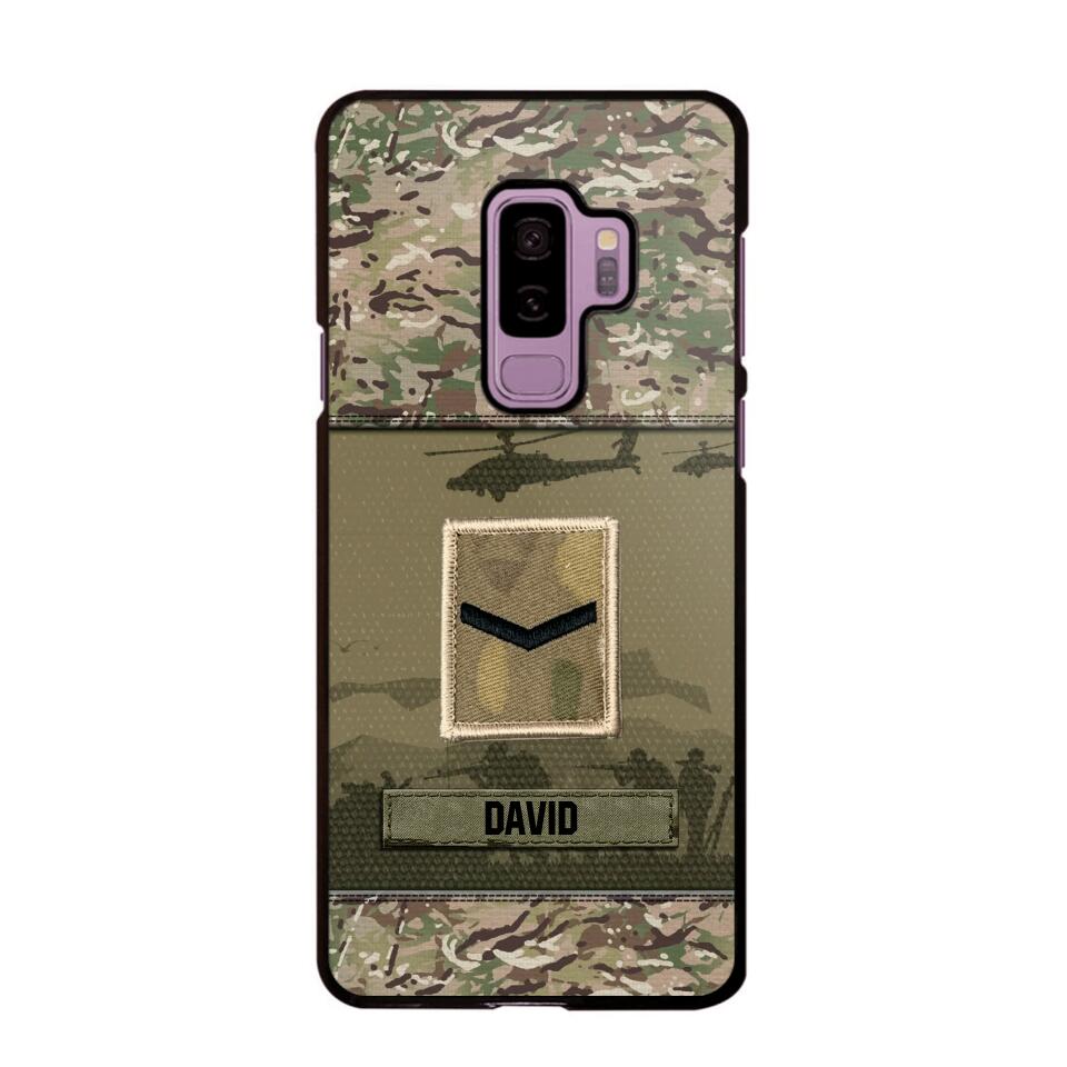 Personalized British Veterans/Soldier Camo Phone Case Printed 22SEP-DT12