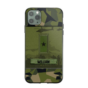 Personalized Swedish Veterans/Soldier Camo Phone Case Printed 22SEP-DT12