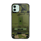 Personalized Swedish Veterans/Soldier Camo Phone Case Printed 22SEP-DT12