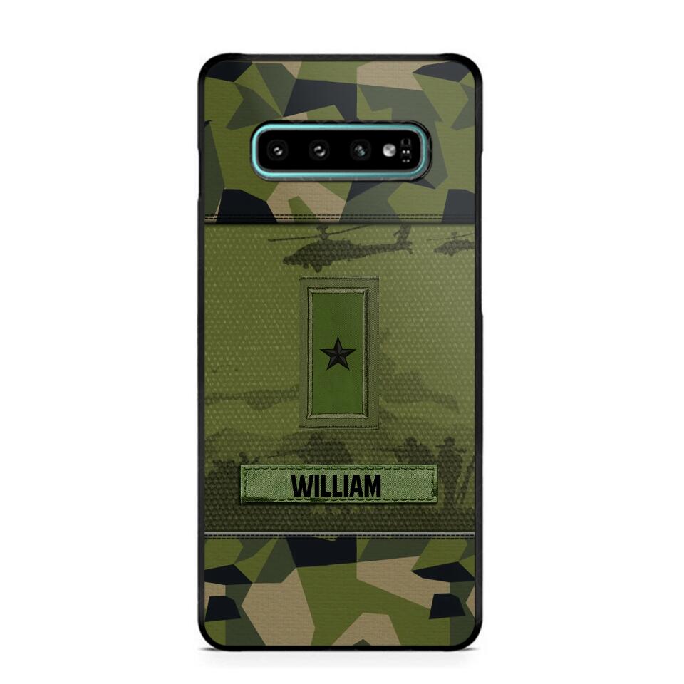 Personalized Swedish Veterans/Soldier Camo Phone Case Printed 22SEP-DT12