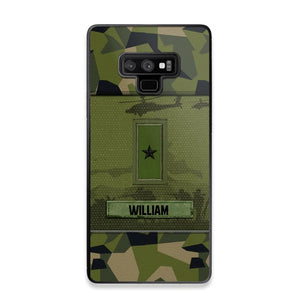 Personalized Swedish Veterans/Soldier Camo Phone Case Printed 22SEP-DT12