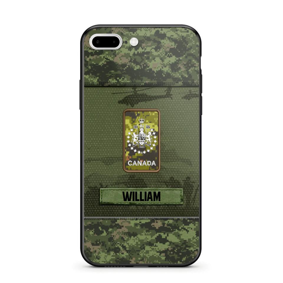 Personalized Canadian Veterans/Soldier Camo Phone Case Printed 22SEP-DT12