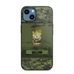 Personalized Canadian Veterans/Soldier Camo Phone Case Printed 22SEP-DT12