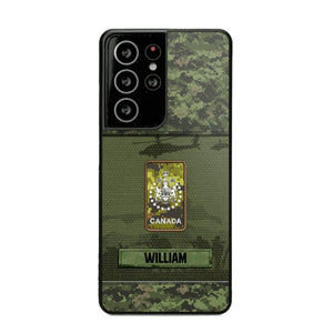 Personalized Canadian Veterans/Soldier Camo Phone Case Printed 22SEP-DT12