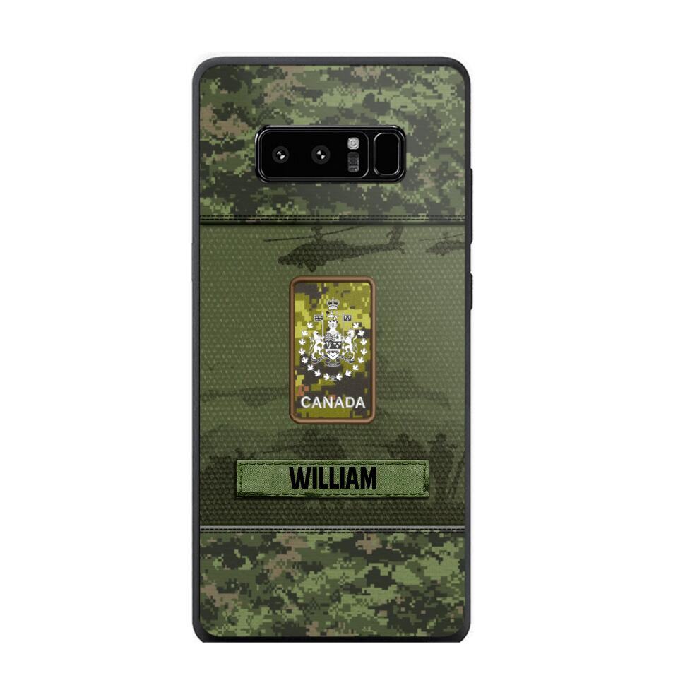 Personalized Canadian Veterans/Soldier Camo Phone Case Printed 22SEP-DT12