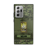 Personalized Canadian Veterans/Soldier Camo Phone Case Printed 22SEP-DT12