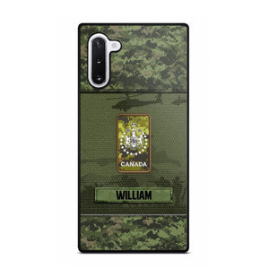 Personalized Canadian Veterans/Soldier Camo Phone Case Printed 22SEP-DT12