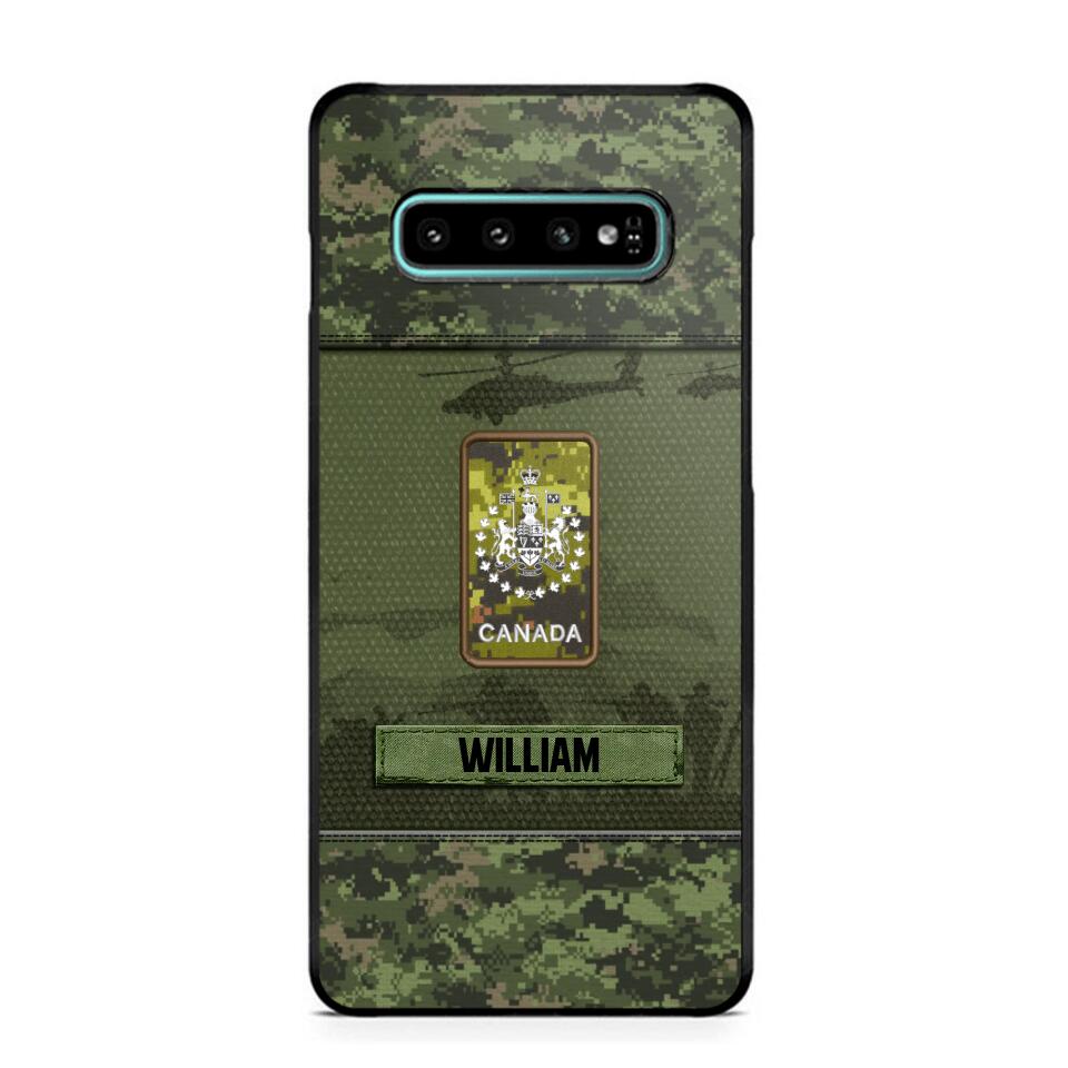 Personalized Canadian Veterans/Soldier Camo Phone Case Printed 22SEP-DT12