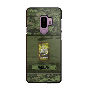 Personalized Canadian Veterans/Soldier Camo Phone Case Printed 22SEP-DT12