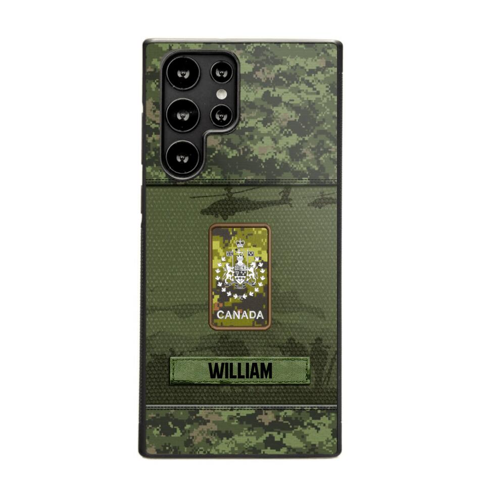 Personalized Canadian Veterans/Soldier Camo Phone Case Printed 22SEP-DT12