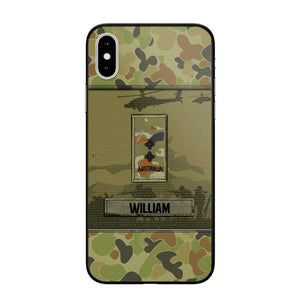 Personalized Australian Veterans/Soldier Camo Phone Case Printed 22SEP-DT12