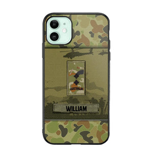 Personalized Australian Veterans/Soldier Camo Phone Case Printed 22SEP-DT12