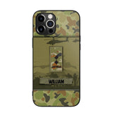 Personalized Australian Veterans/Soldier Camo Phone Case Printed 22SEP-DT12