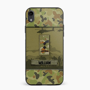 Personalized Australian Veterans/Soldier Camo Phone Case Printed 22SEP-DT12