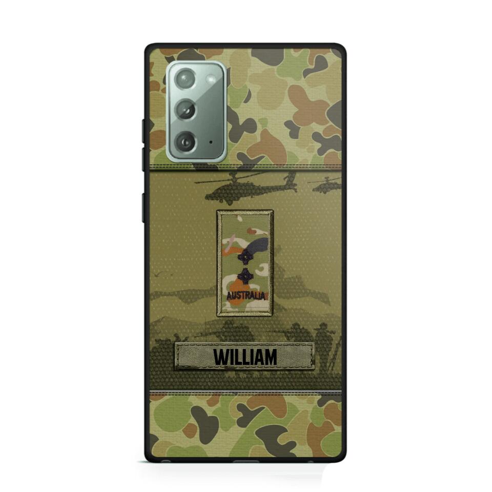 Personalized Australian Veterans/Soldier Camo Phone Case Printed 22SEP-DT12