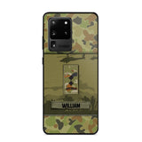 Personalized Australian Veterans/Soldier Camo Phone Case Printed 22SEP-DT12