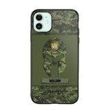 Personalized Canadian Veterans/Soldier Spartan Camo Phone Case Printed 22SEP-HY12