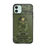 Personalized Canadian Veterans/Soldier Spartan Camo Phone Case Printed 22SEP-HY12