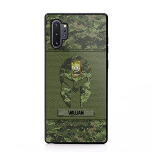 Personalized Canadian Veterans/Soldier Spartan Camo Phone Case Printed 22SEP-HY12