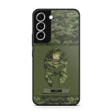 Personalized Canadian Veterans/Soldier Spartan Camo Phone Case Printed 22SEP-HY12