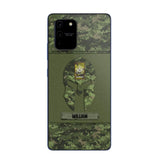 Personalized Canadian Veterans/Soldier Spartan Camo Phone Case Printed 22SEP-HY12