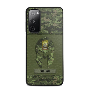 Personalized Canadian Veterans/Soldier Spartan Camo Phone Case Printed 22SEP-HY12