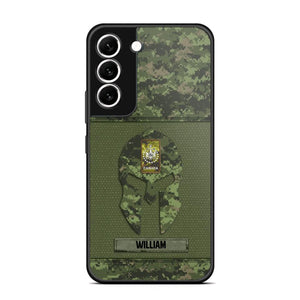 Personalized Canadian Veterans/Soldier Spartan Camo Phone Case Printed 22SEP-HY12