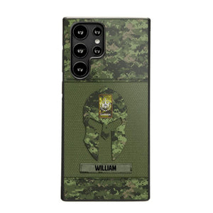 Personalized Canadian Veterans/Soldier Spartan Camo Phone Case Printed 22SEP-HY12