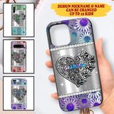 Personalized Grandma Kid Heart Phone Case Printed 22SEP-MA12