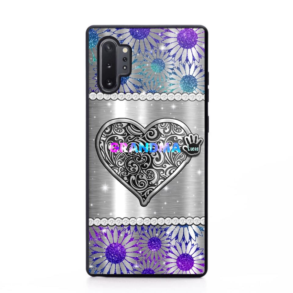 Personalized Grandma Kid Heart Phone Case Printed 22SEP-MA12