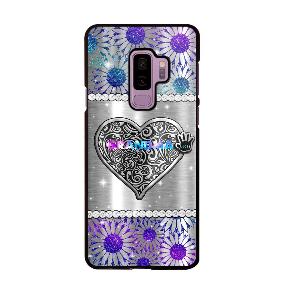 Personalized Grandma Kid Heart Phone Case Printed 22SEP-MA12