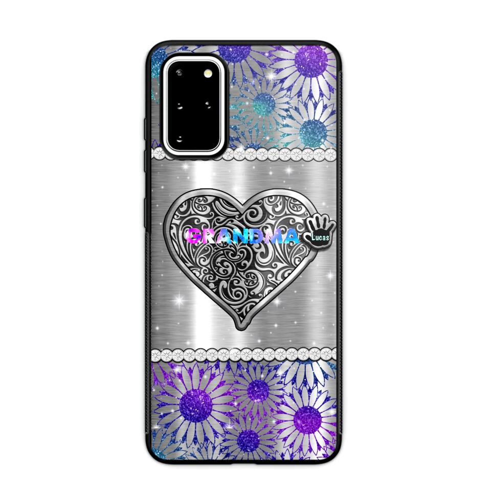 Personalized Grandma Kid Heart Phone Case Printed 22SEP-MA12