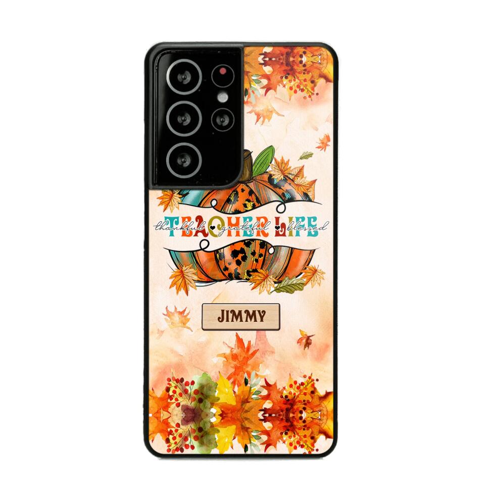 Personalized Teacher Life Halloween Fall Autum Phonecase 3D Printed QTMA1409