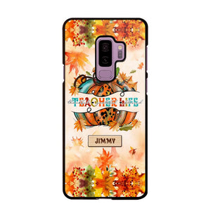 Personalized Teacher Life Halloween Fall Autum Phonecase 3D Printed QTMA1409