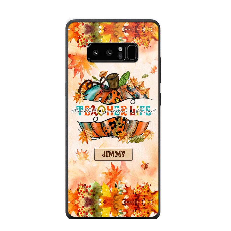 Personalized Teacher Life Halloween Fall Autum Phonecase 3D Printed QTMA1409