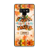 Personalized Teacher Life Halloween Fall Autum Phonecase 3D Printed QTMA1409