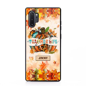 Personalized Teacher Life Halloween Fall Autum Phonecase 3D Printed QTMA1409