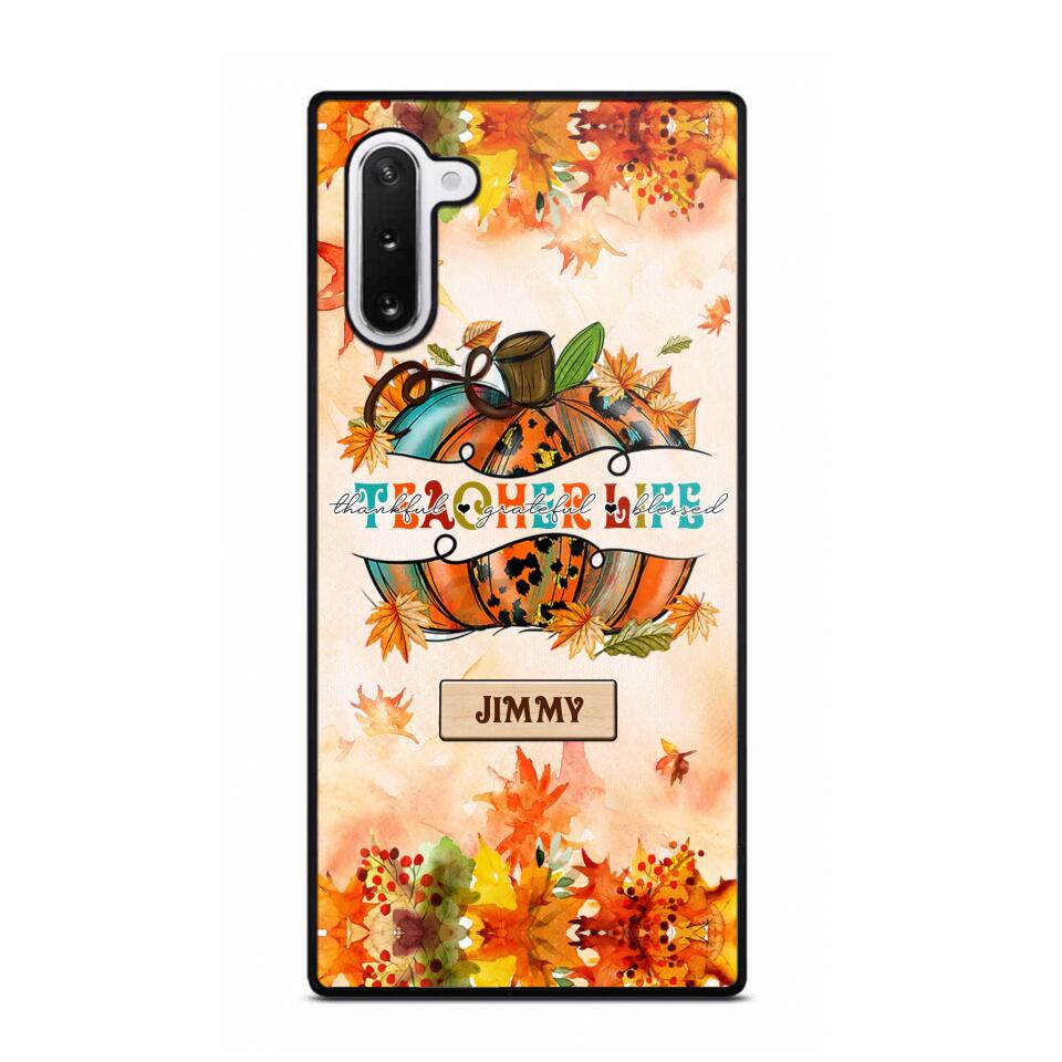 Personalized Teacher Life Halloween Fall Autum Phonecase 3D Printed QTMA1409