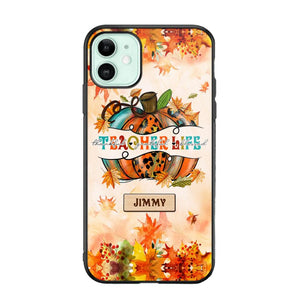 Personalized Teacher Life Halloween Fall Autum Phonecase 3D Printed QTMA1409