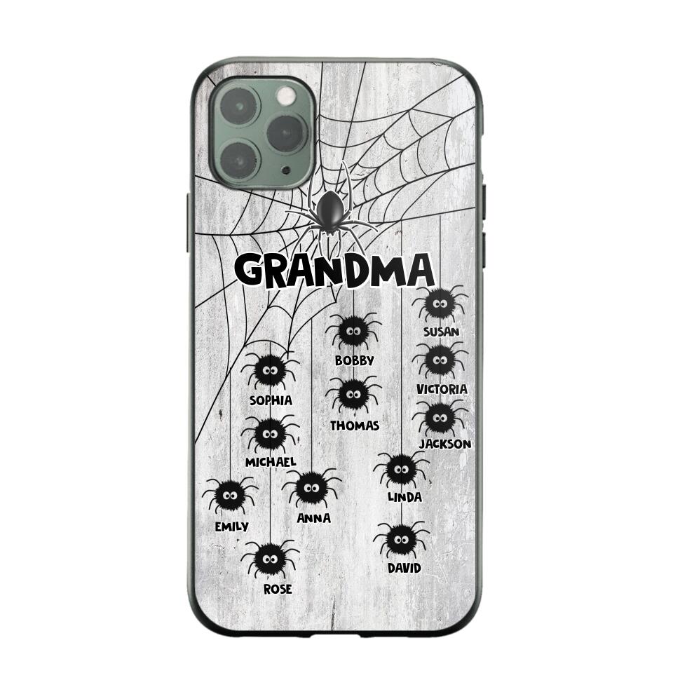 Personalized Grandma Mom Nana Spider Kid Name Phonecase 3D Printed QTVQ2009