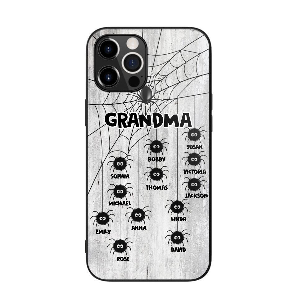 Personalized Grandma Mom Nana Spider Kid Name Phonecase 3D Printed QTVQ2009